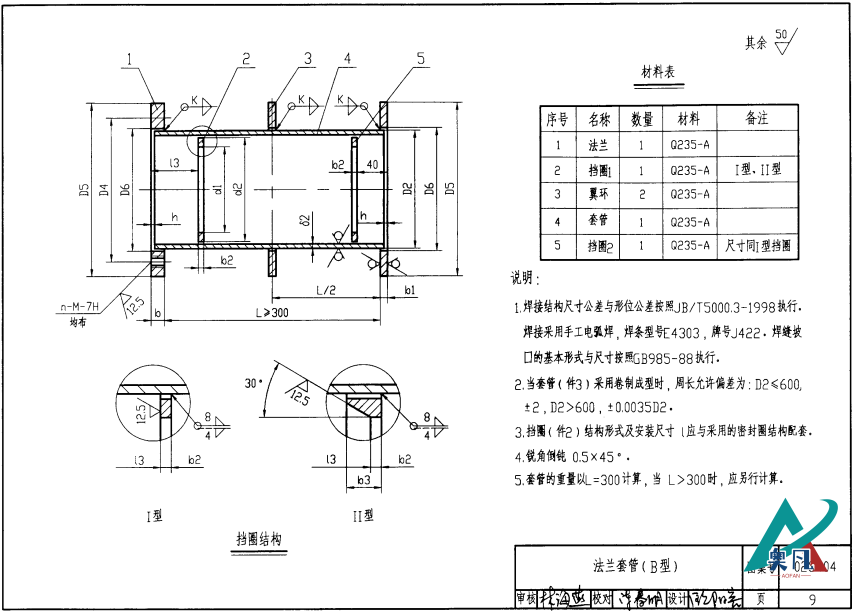 法蘭套管B型-dn65結(jié)構(gòu)圖.png